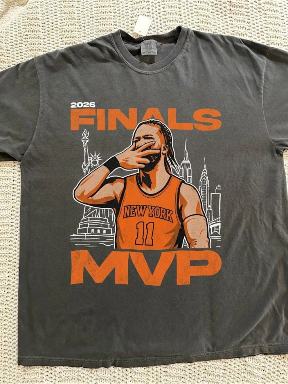 Jalen Brunson New York Basketball 2026 Finals MVP Shirt - Picture 1 of 1